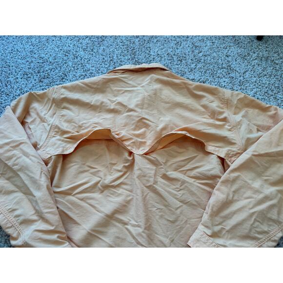 Mountain Hardware Long sleeve, button down, shirt, size LG; Orange, Vintage - Picture 6 of 12